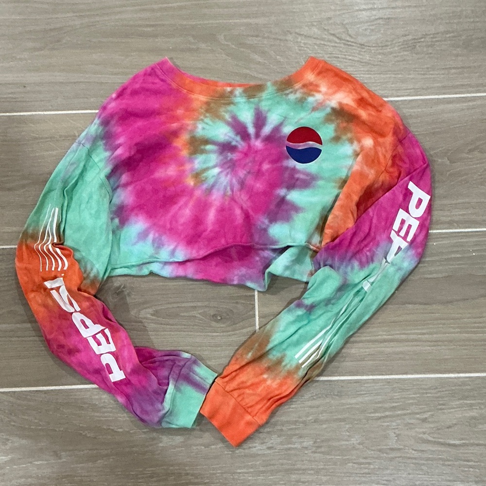 Pepsi Multicolor Tie-Dye Long Sleeve